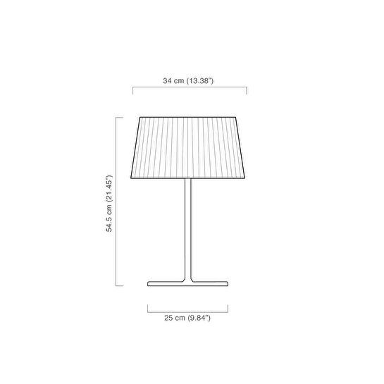 Soli Workshop Esenta Small Metal Masa Lambası - Bordo