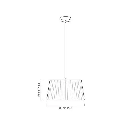 Soli Workshop Esenta Small Kumaş Sarkıt Aydınlatma