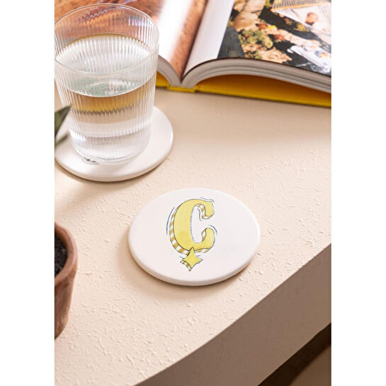 The Mia Harf Bardak Altlığı Ç