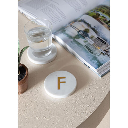 The Mia Mermer Bardak Altlığı F