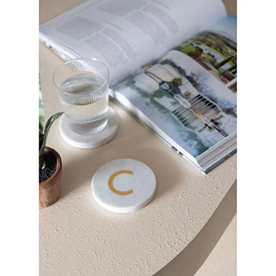 The Mia Mermer Bardak Altlığı C