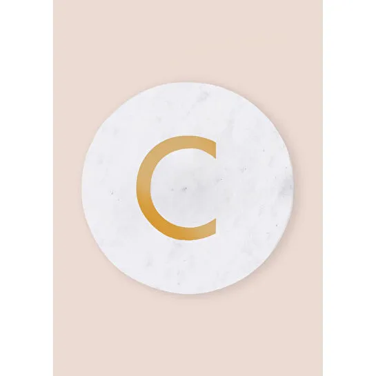 The Mia Mermer Bardak Altlığı C
