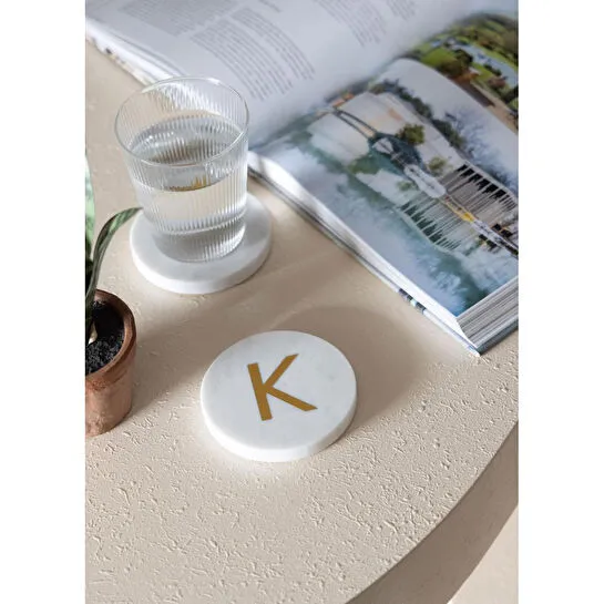 The Mia Mermer Bardak Altlığı K