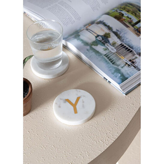 The Mia Mermer Bardak Altlığı Y