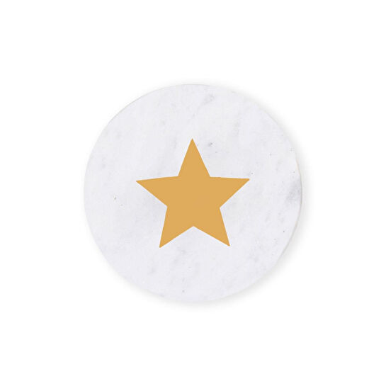 The Mia Mermer Bardak Altlığı Yildiz