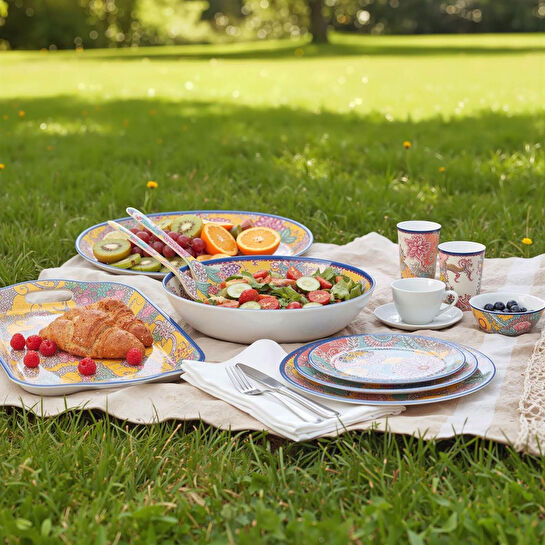 Lucky Art Paiselle Melamin Tepsi 38cm