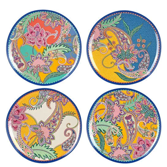 Lucky Art Paiselle Melamin 4lu Tabak Seti 26cm