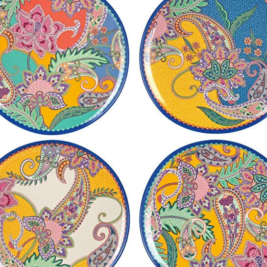 Lucky Art Paiselle Melamin 4lu Tabak Seti 26cm