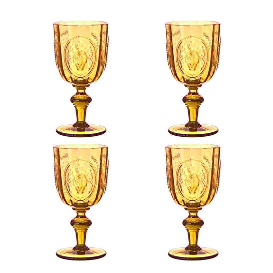 Lucky Art Palmera Lucky Art 4lu Cam Kadeh Seti Amber