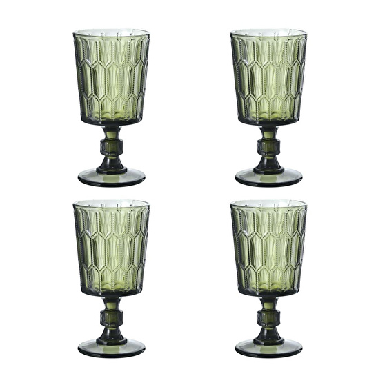 Lucky Art Almera Lucky Art 4lu Cam Kadeh Seti Yeşil