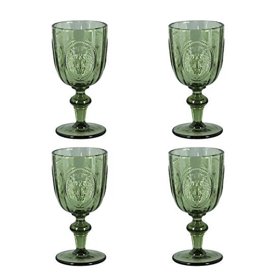 Lucky Art Palmera Lucky Art 4lu Cam Kadeh Seti Yeşil