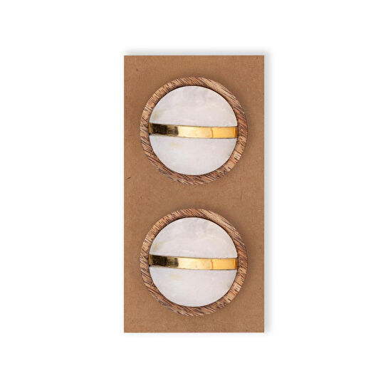 The Mia Mermer Çekmece Ve Dolap Kulbu 2li Set Klp21