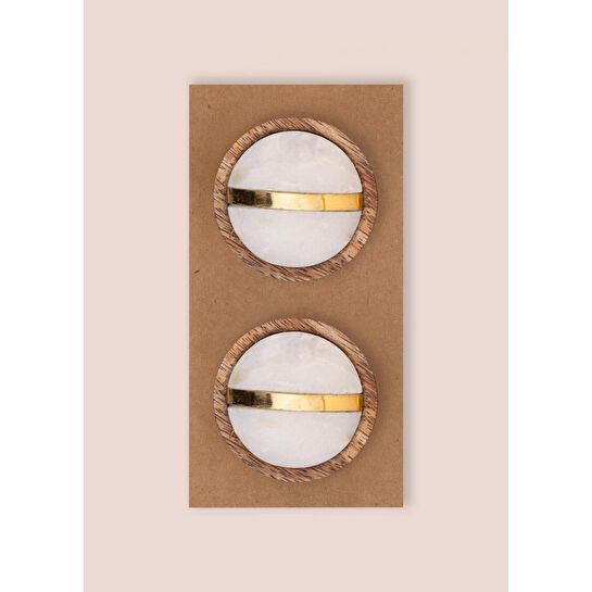 The Mia Mermer Çekmece Ve Dolap Kulbu 2li Set Klp21