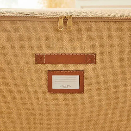 Ocean Home Textile Jüt Destekli Kutu Hurç 48 X 40 X 30 Cm