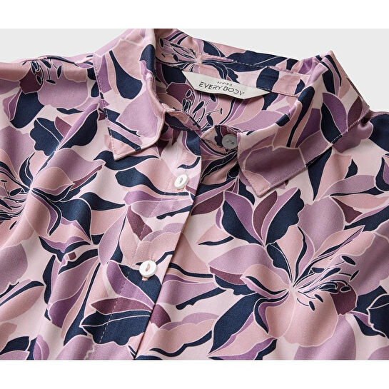 Tchibo Kadın Pijama Takımı, Dokuma, Tamamı Baskılı