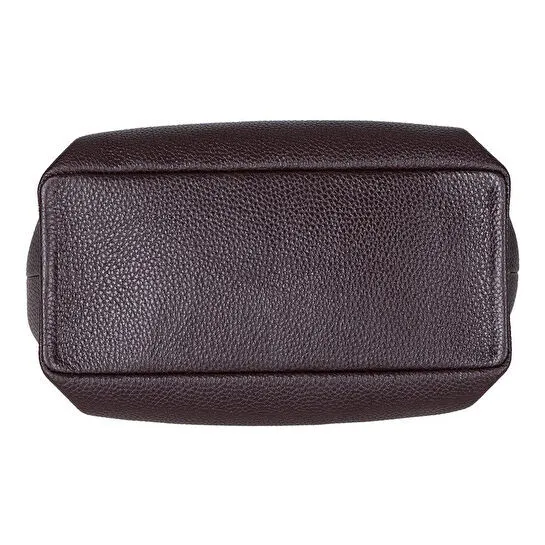 Bloominbag Marella Soft City Espresso Brown Leather Shoulder Bag / Deri Omuz Çantası