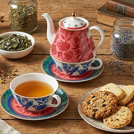 Lucky Art Palmera Bone Çaydanlik Seti