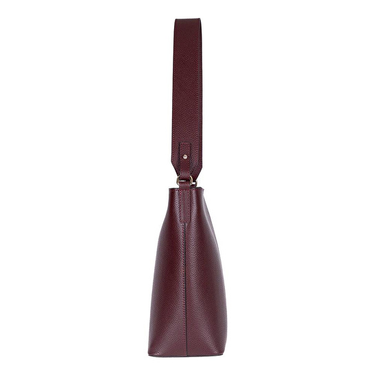 Bloominbag Milano Zip Tote – Oxblood Burgundy Hakiki Deri Askılı Kadın Omuz Çantası