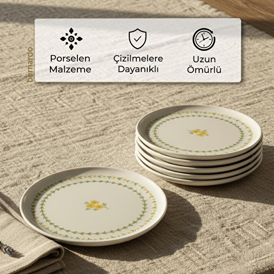 Bernardo Mimoza 6 Parça Pasta Takımı