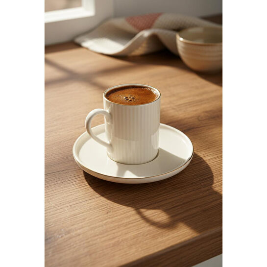 Bernardo Cello 6 Kişilik Fincan Takımı Altın