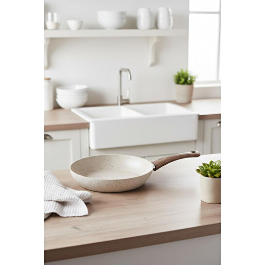 Bernardo Marcel 13 Parça Granit Tencere Seti Krem