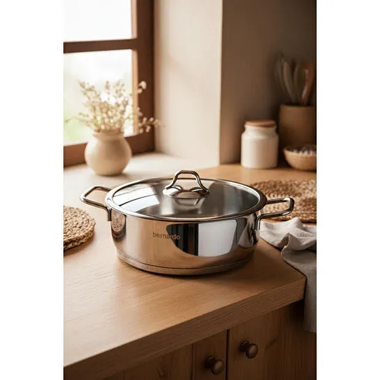 Bernardo Sonora 8 Parça Silindir Çelik Tencere Seti