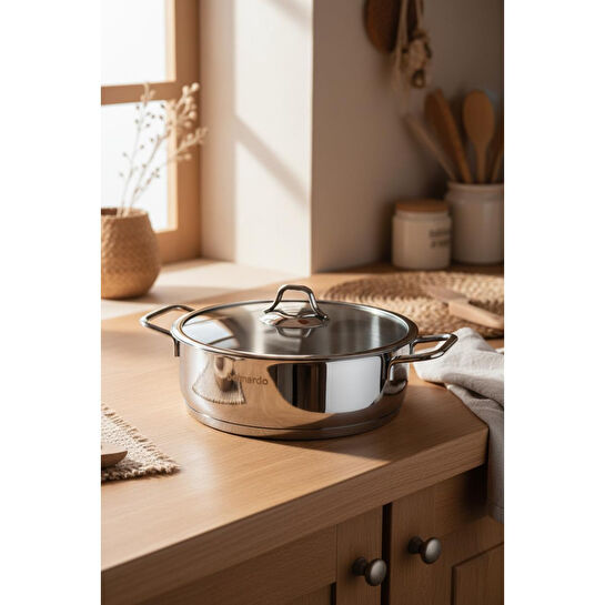 Bernardo Sonora 8 Parça Silindir Çelik Tencere Seti