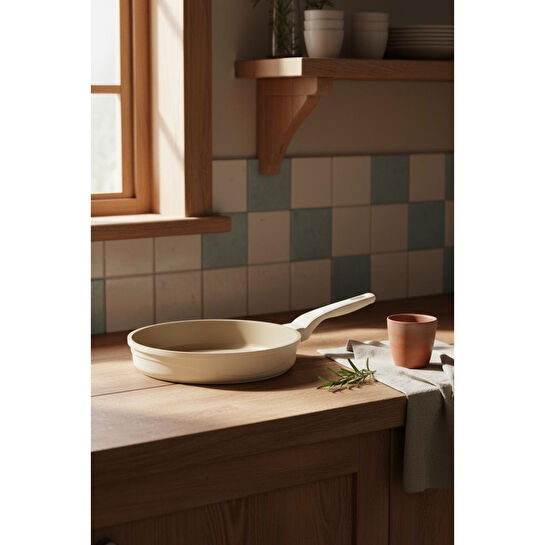 Bernardo Arista 5 Parça Seramik Döküm Tencere Seti Fildişi