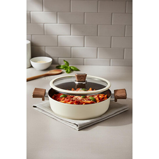 Bernardo Mayasa 7 Parça Seramik Tencere Seti Fil Dişi