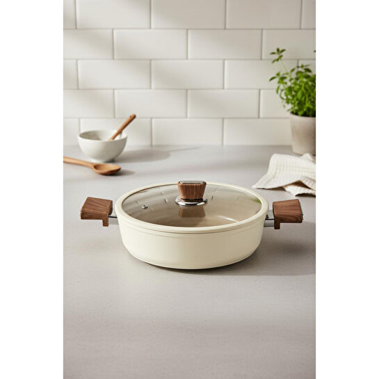 Bernardo Mayasa 7 Parça Seramik Tencere Seti Fil Dişi