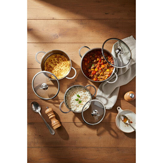 Bernardo Meyra 6 Parça Çelik Sahan Seti