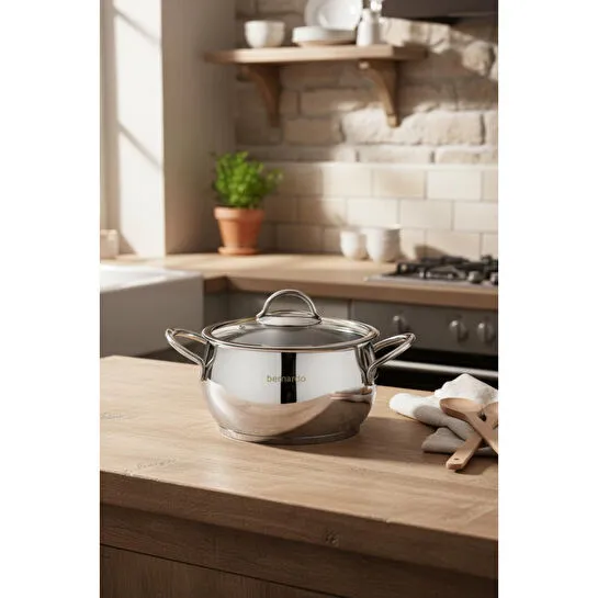 Bernardo Monde 6 Parça Yarı Küre Çelik Tencere Seti