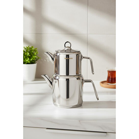 Bernardo Vellora Çelik Çaydanlık Takımı Orta