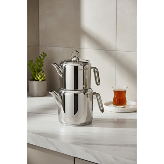 Bernardo Vellora Çelik Çaydanlık Takımı Orta