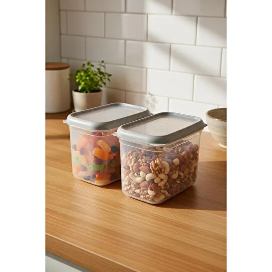 Bernardo Hide Plus 2'li Saklama Kabı 1900 Ml Beyaz