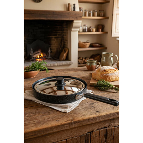 Bernardo Wave 32cm Granit Balık Tavası