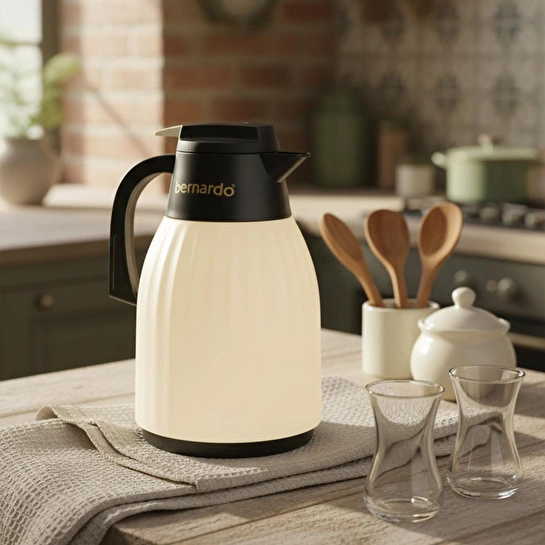 Bernardo Elantra Cam Termos Krem 1 Litre