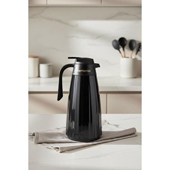 Bernardo Velana Cam Termos Siyah 1.5 Litre