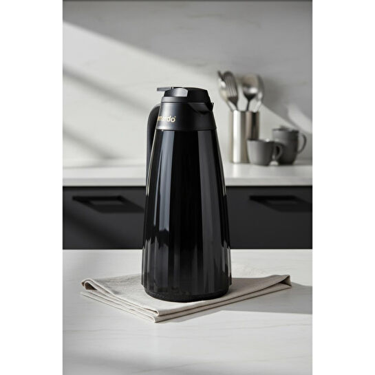 Bernardo Velana Cam Termos Siyah 1.5 Litre