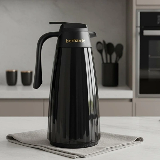 Bernardo Velana Cam Termos Siyah 1.5 Litre