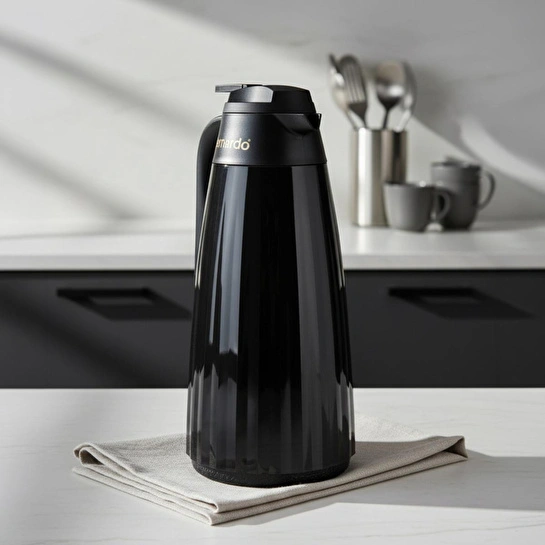Bernardo Velana Cam Termos Siyah 1.5 Litre
