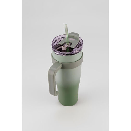 Bernardo Alto Pipetli Termos Bardak Yeşil 1000ml