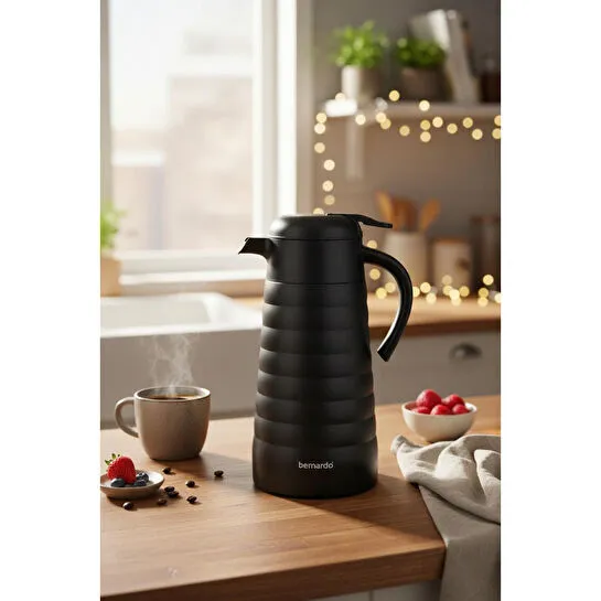 Bernardo Nora 2 Litre Çelik Termos Siyah