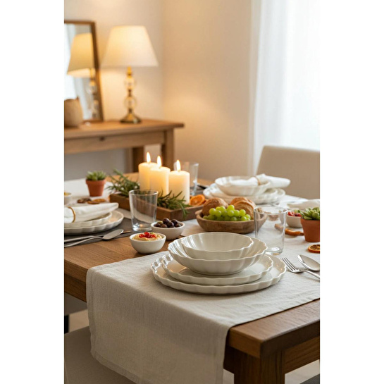 Bernardo Lyon 24 Parça Yemek Takımı