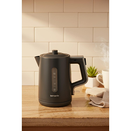 Bernardo Venedik Cam Demlikli Çay Makinesi Gri