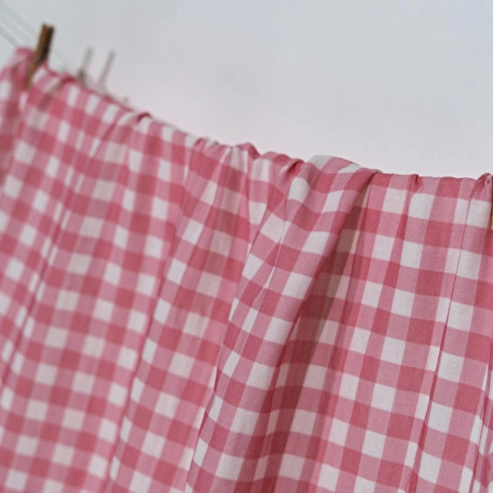 Itsy Bitsy Kids Bird Of Life Pink Check , Müslin Bebek Örtüsü , 100x100 Cm