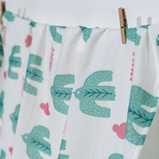 Itsy Bitsy Kids Big Flower Blossom, Müslin Bebek Örtüsü , 100x100 Cm