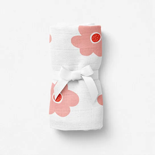 Itsy Bitsy Kids Amulet Blossom Bloom , Müslin Bebek Örtüsü , 100x100 Cm
