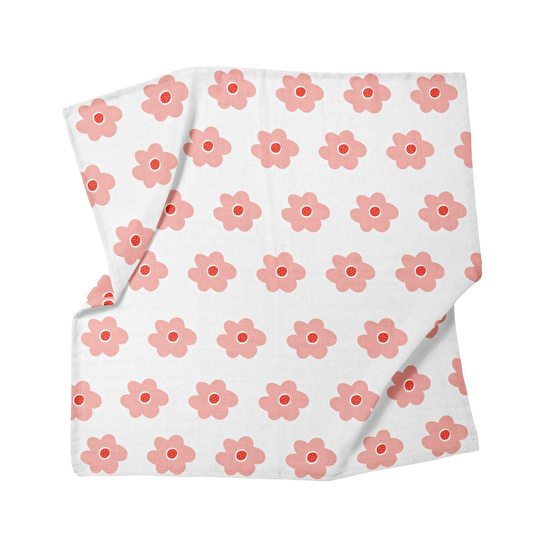 Itsy Bitsy Kids Amulet Blossom Bloom , Müslin Bebek Örtüsü , 70x70 Cm