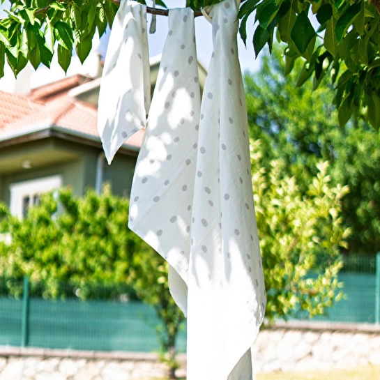 Itsy Bitsy Kids Big Flower Blossom Amulet, Müslin Bebek Örtüsü , 70x70 Cm